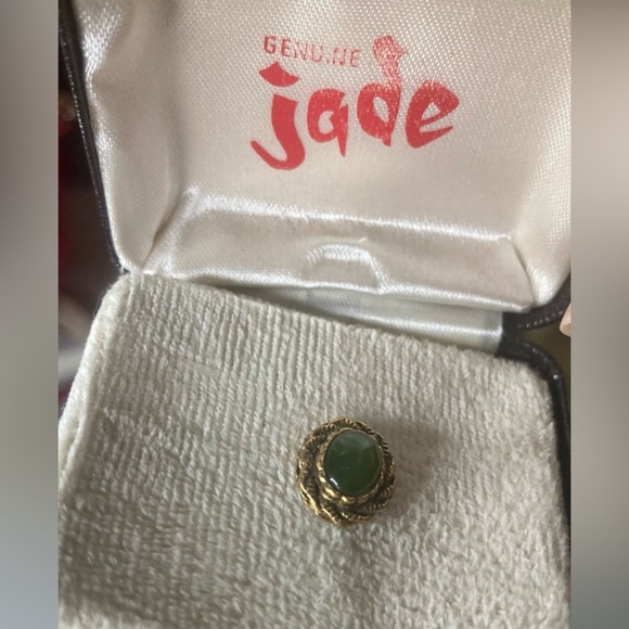 Genuine Jade Other - Jade tie tac - men’s green jade Stone business casual accessory